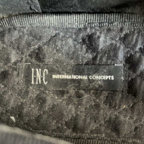 INC Black Velvet SlipOns with Gold Sequined Skull - Picture 7 of 10